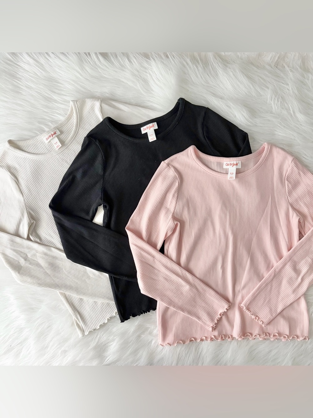 Bundle 3 Girls Long Sleeve Tops